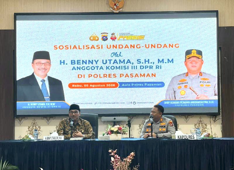 Benny Utama Dorong Polres Pasaman Perkuat Kapasitas Personel dalam Penerapan KUHP Baru