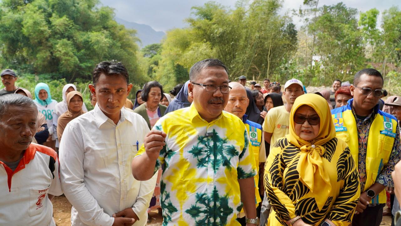 Ali Mufthi Kawal Pembangunan Bronjong Sungai Ngasinan, Warga Trenggalek Harap Bebas dari Ancaman Banjir